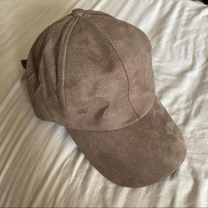 Brown Suede Cap